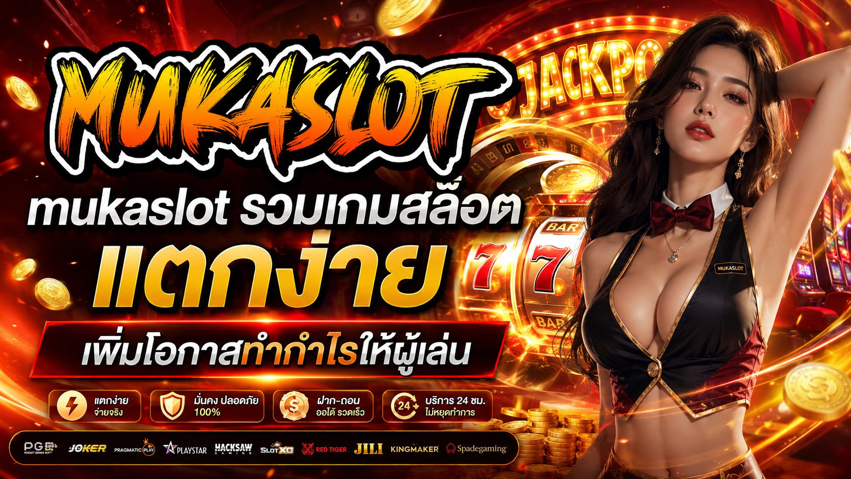 mukaslot รวมเกมสล็อตแตกง่าย เพิ่มโอกาสทำกำไรให้ผู้เล่น​